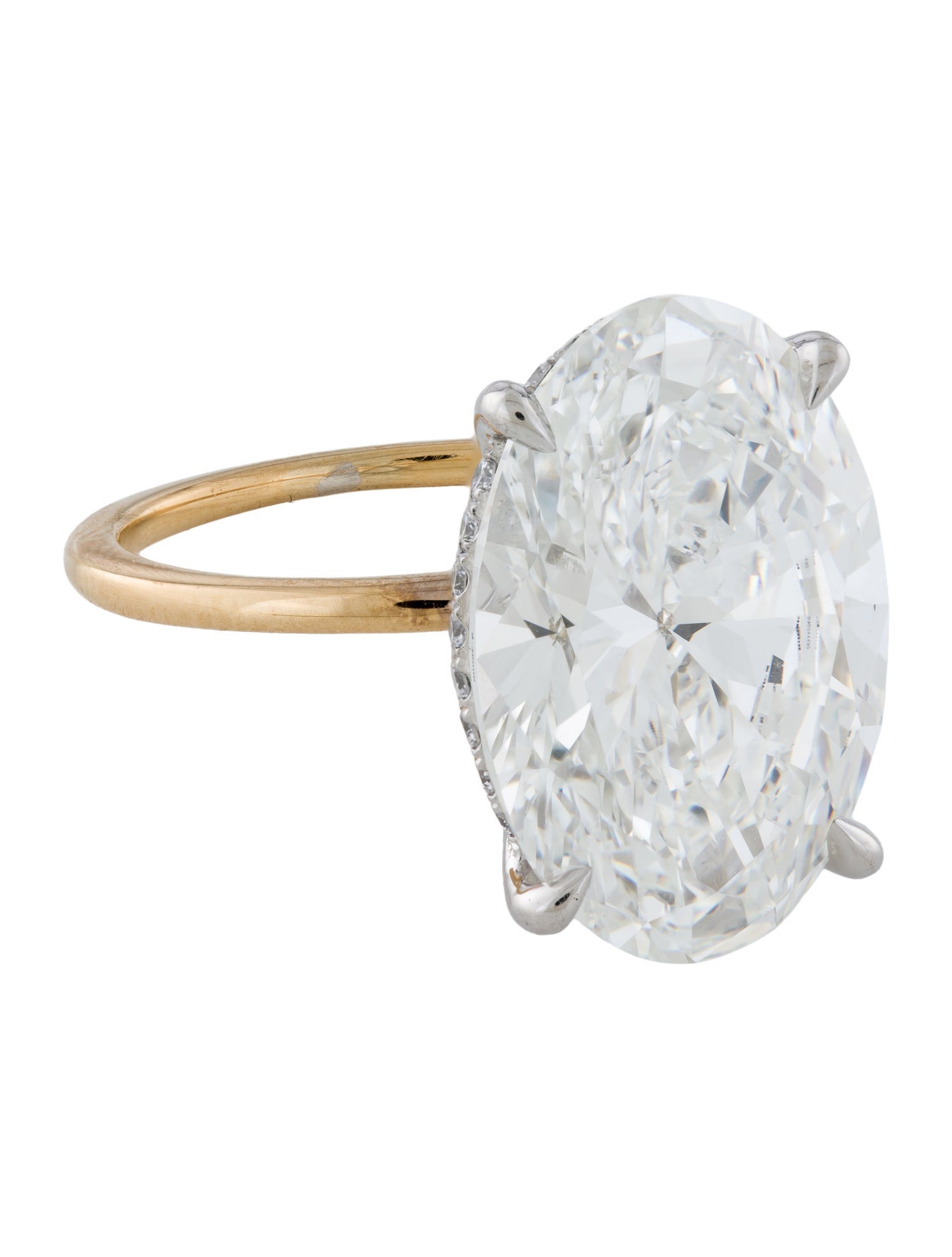 Engagement Ring 9.22ct Lab-Grown Diamond Hidden Halo Engagement Ring