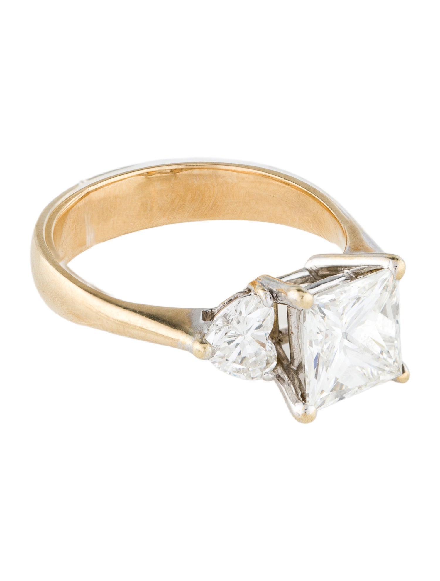 Engagement Ring 3.77ctw Three-Stone Diamond