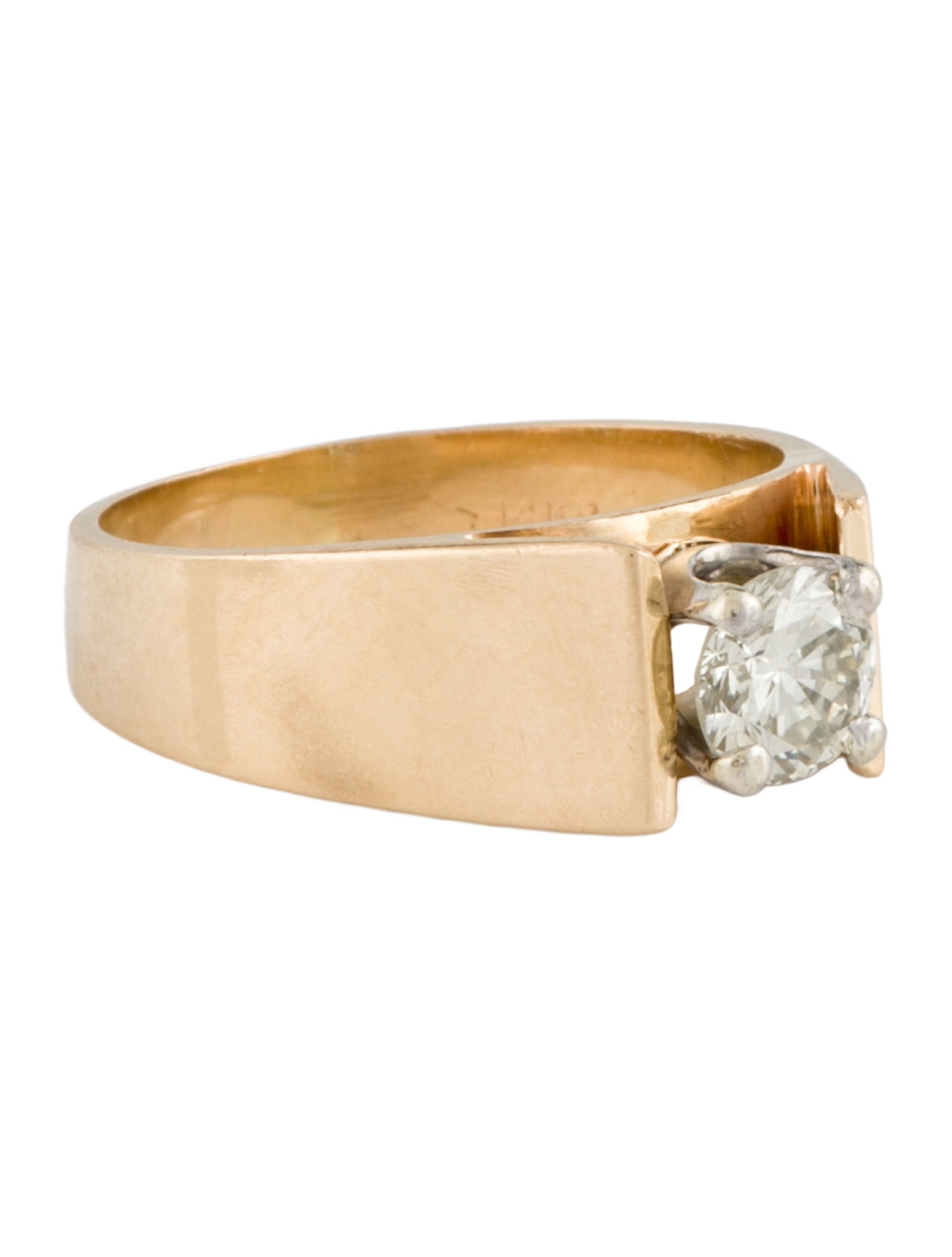 Engagement Ring 14K Diamond Solitaire