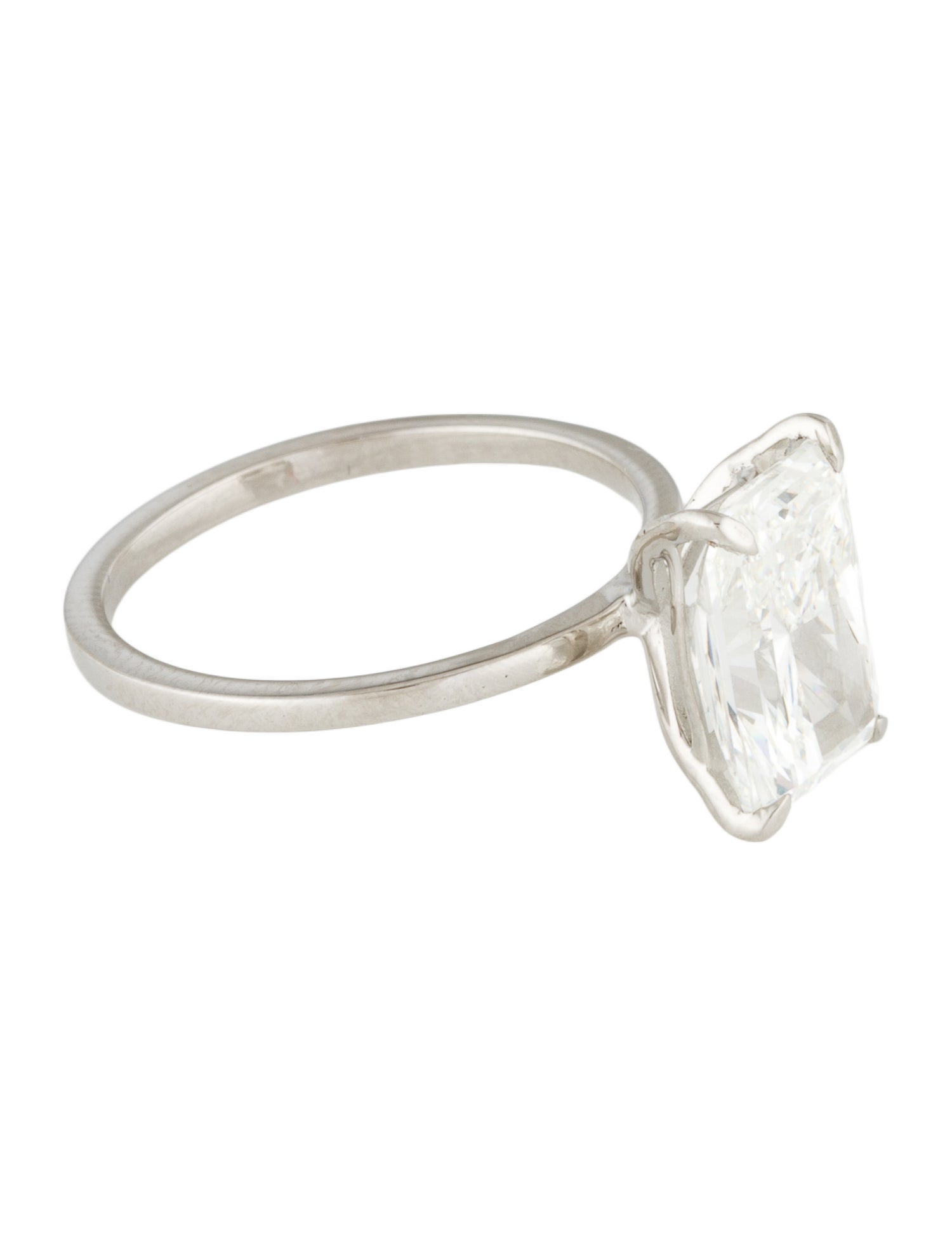 Engagement Ring Platinum 3.43ct Lab-Grown Diamond Solitaire Engagement Ring