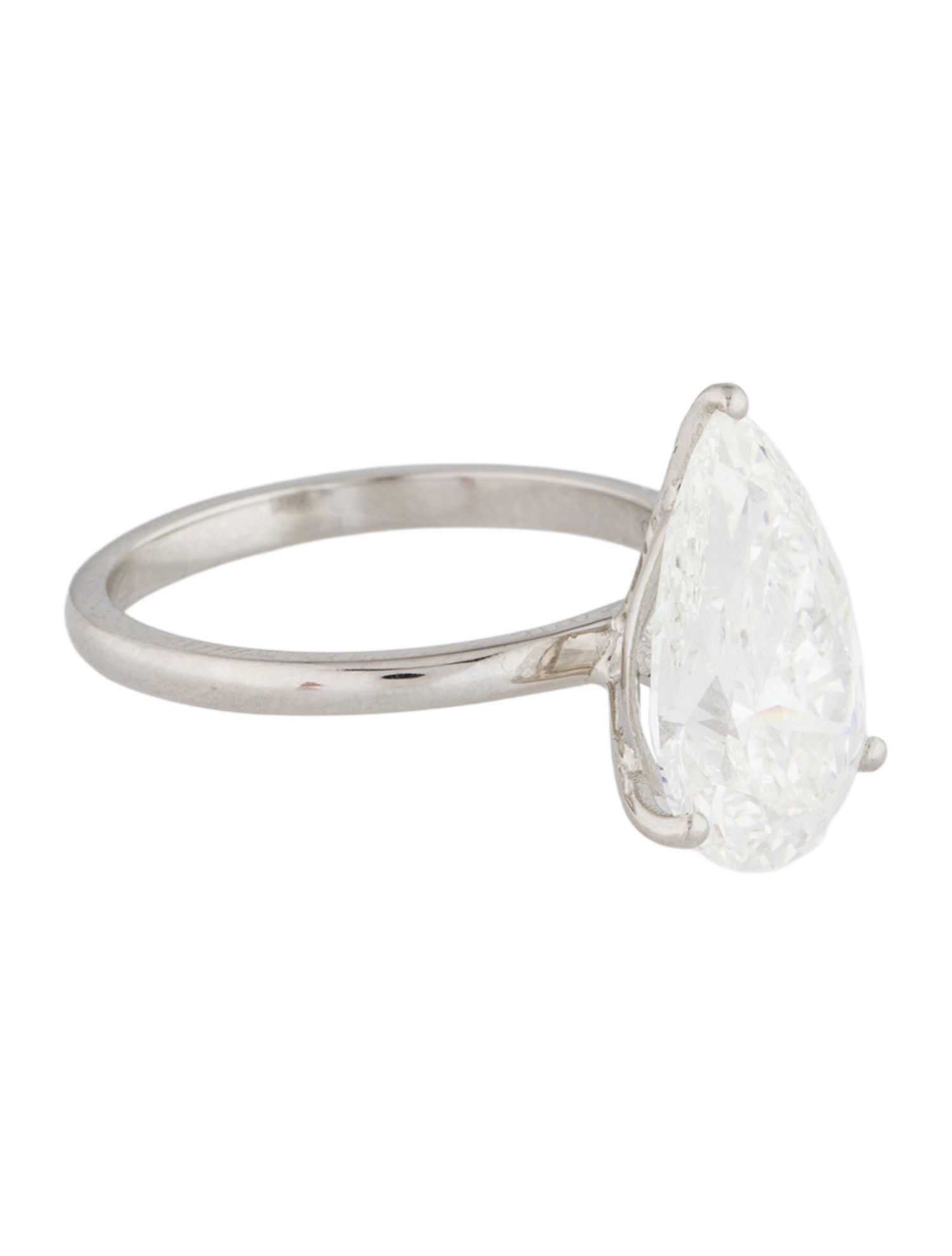 Engagement Ring Platinum 4.10ctw Lab-Grown Diamond Solitaire Engagement Ring