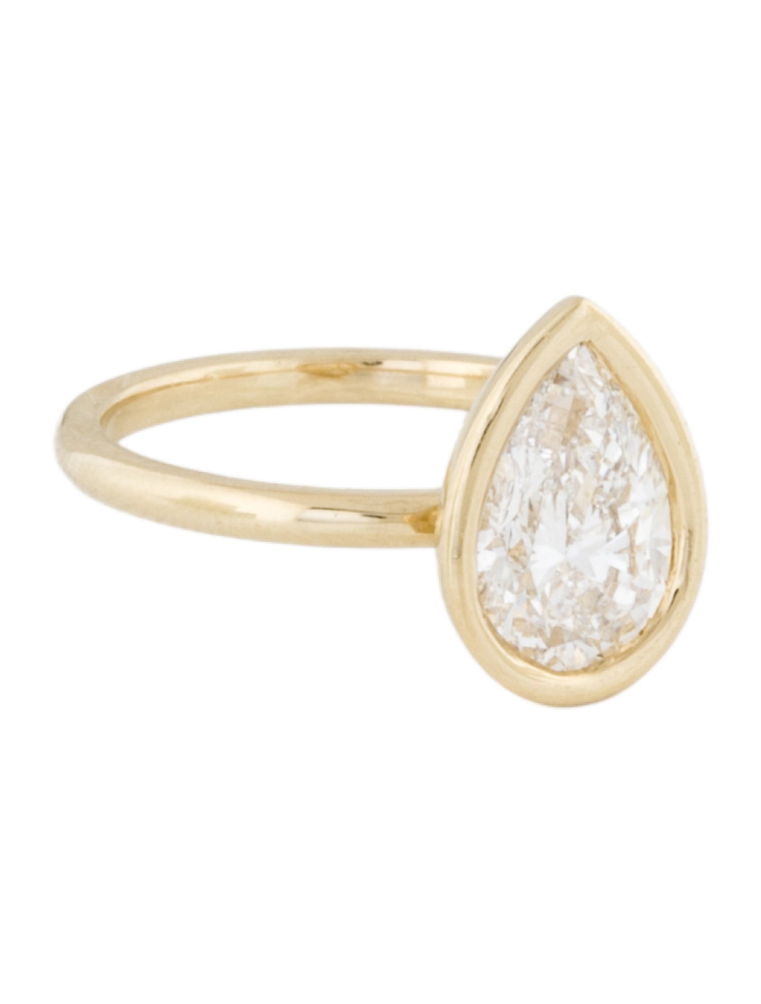 Engagement Ring 1.90ct Lab-Grown Diamond Bezel Solitaire