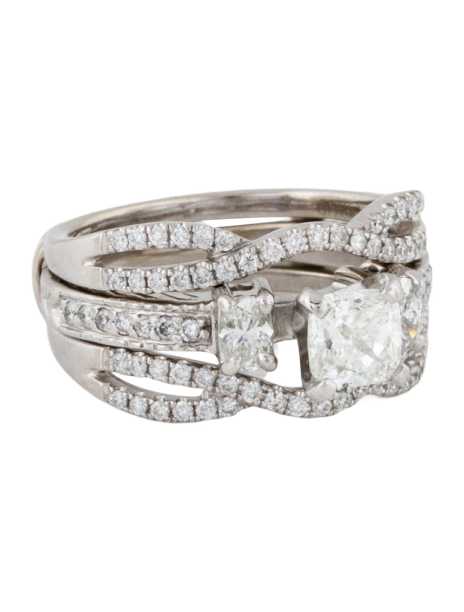 Engagement Ring 14K 1.30ctw Diamond Wedding Set