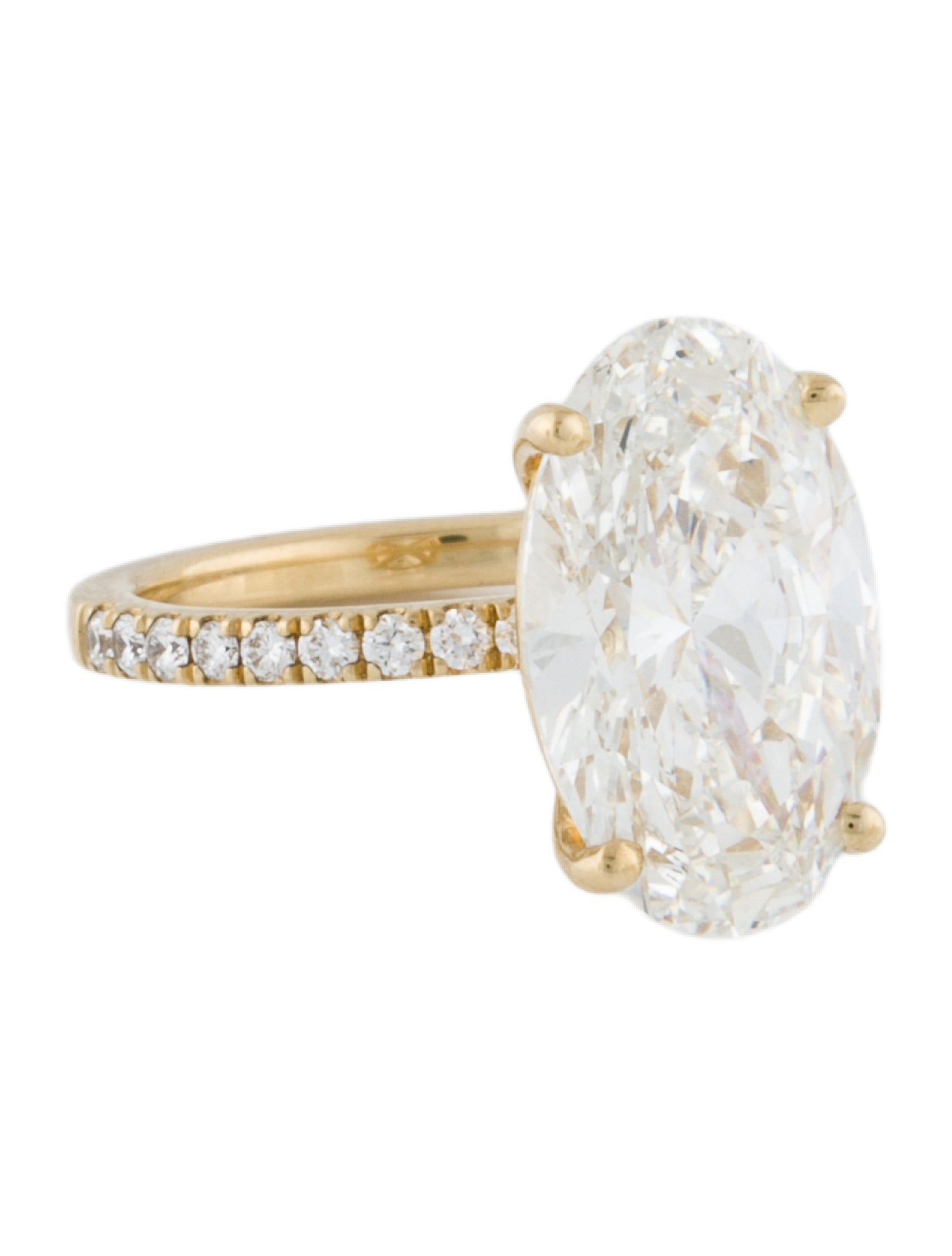 Engagement Ring 14K 6.92ct Lab-Grown Diamond