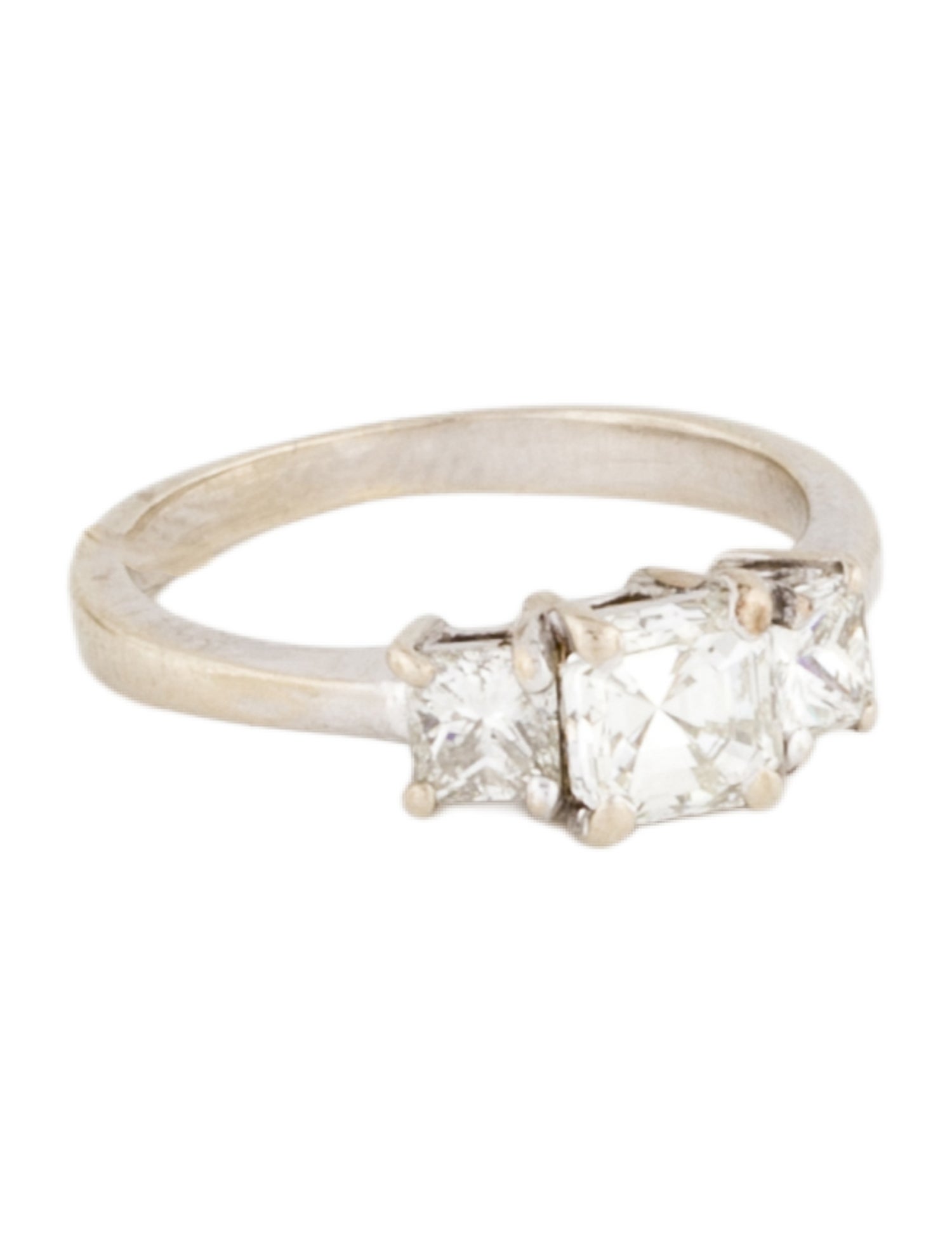 Engagement Ring 14K 1.22ctw Three-Stone Diamond