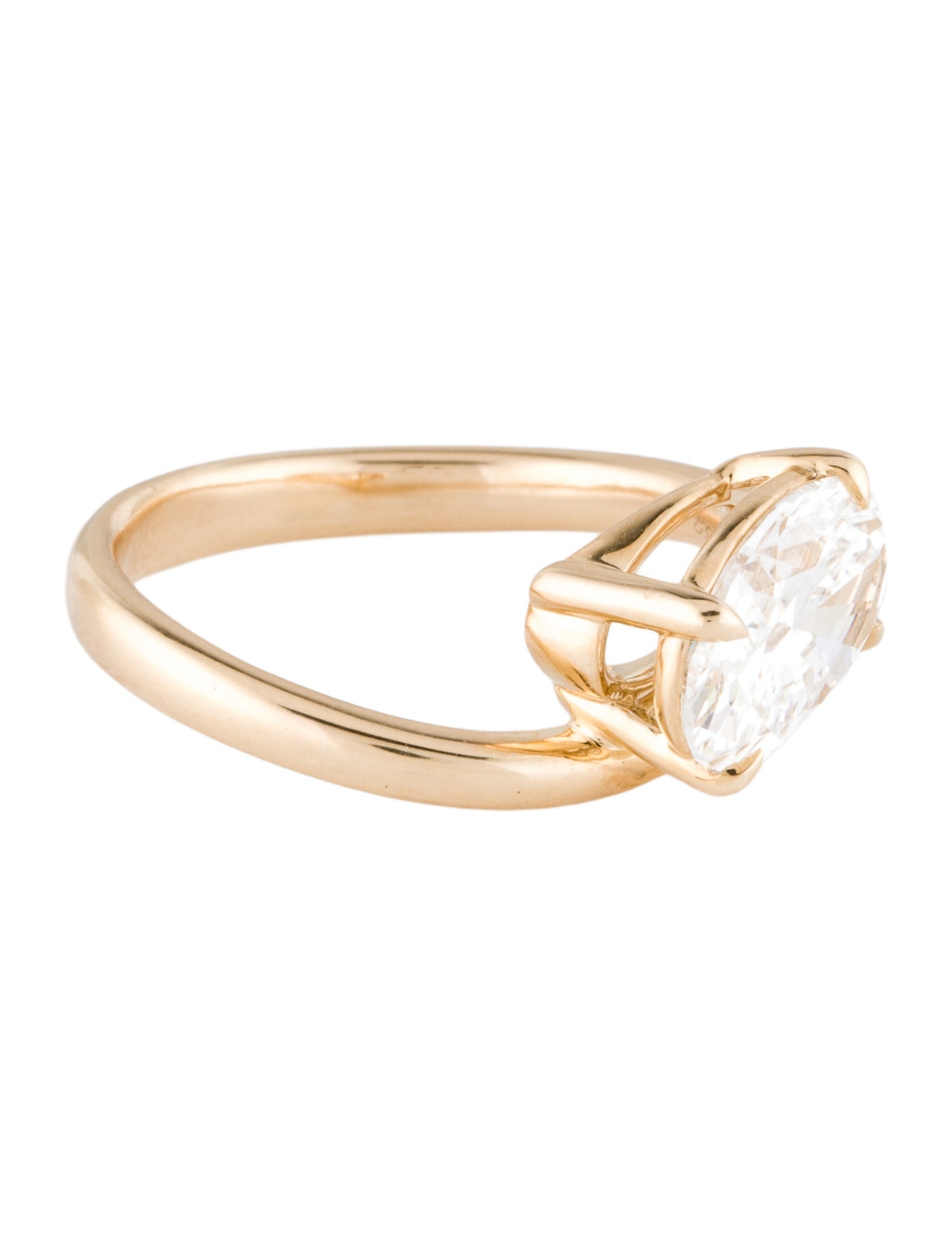 Engagement Ring 2.02ct Lab-Grown Diamond Solitaire Cocktail Ring