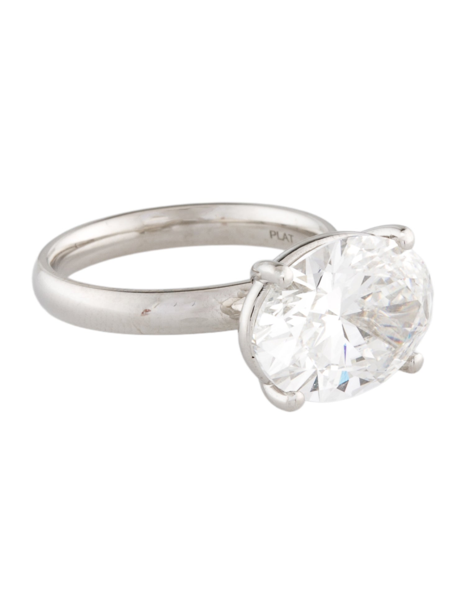 Engagement Ring Platinum 5.06ct Lab-Grown Diamond