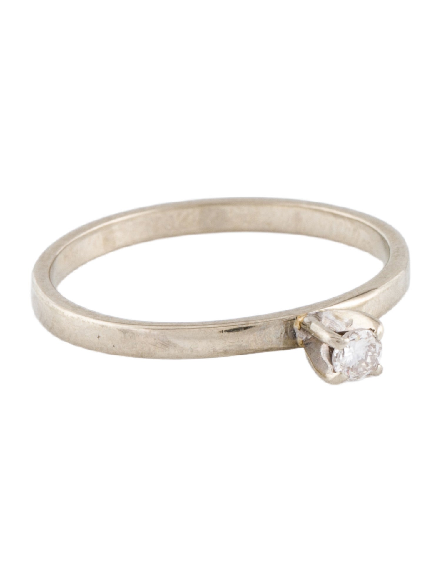 Engagement Ring 14K Diamond Solitaire Ring