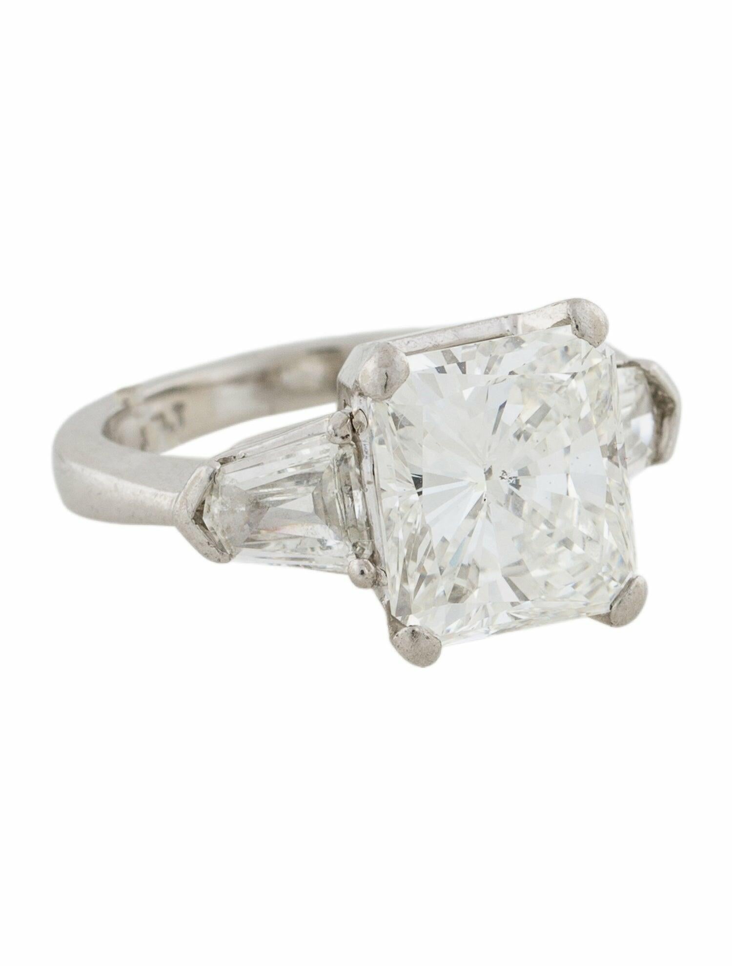 Engagement Ring Platinum 6.11ctw Diamond Three-Stone