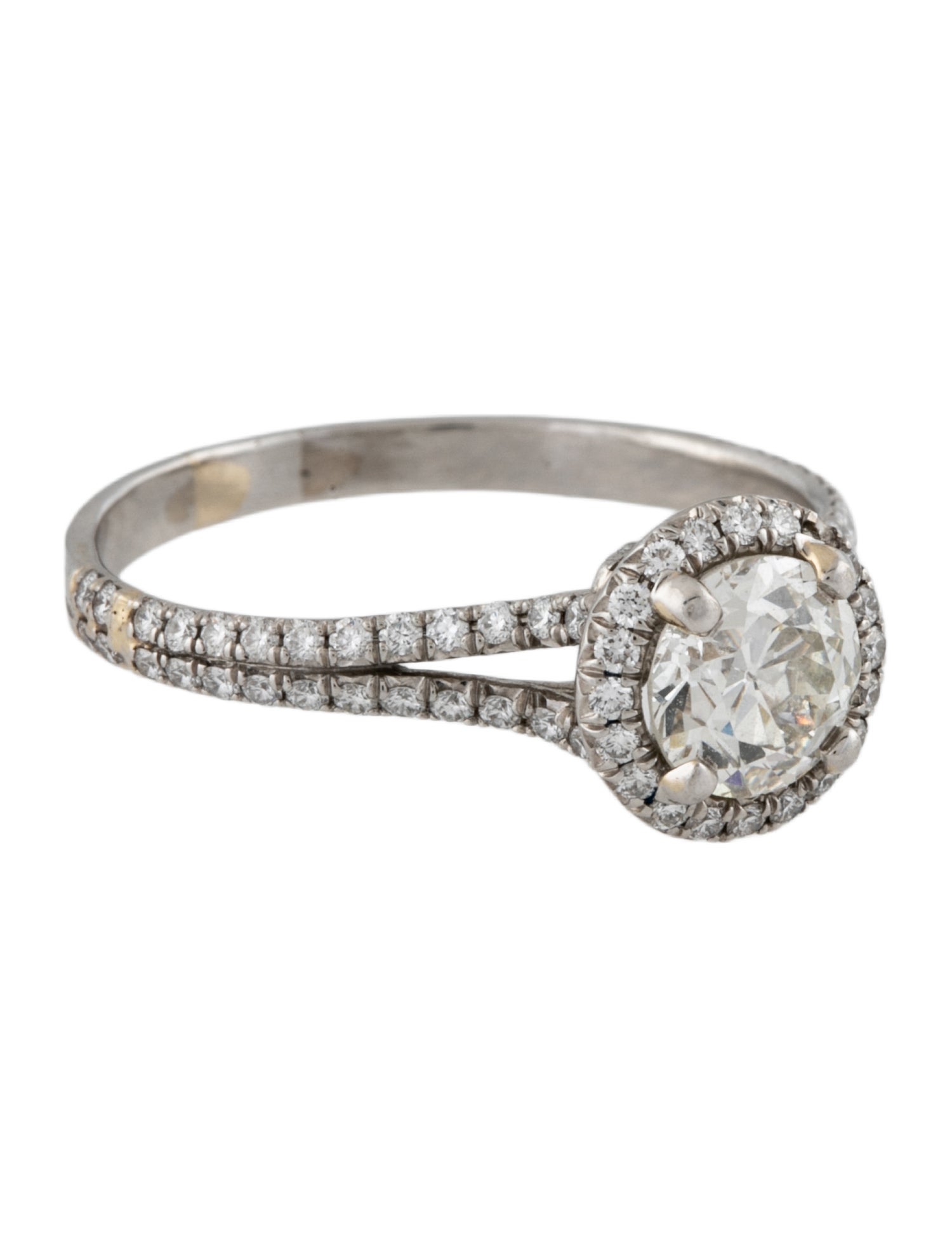 Engagement Ring Platinum 1.34ctw Diamond