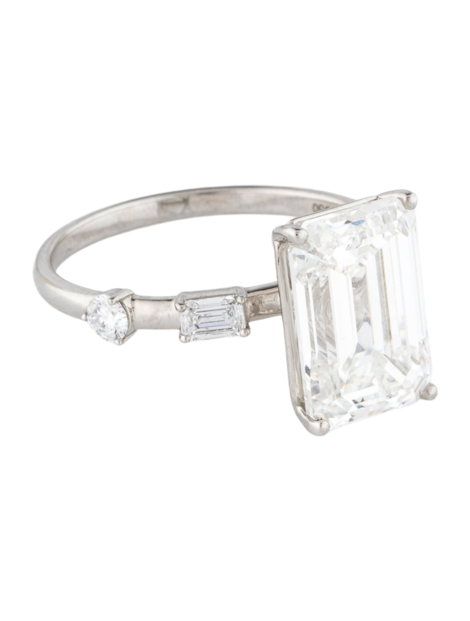Engagement Ring Platinum 4.60ctw Lab-Grown Diamond Engagement Ring