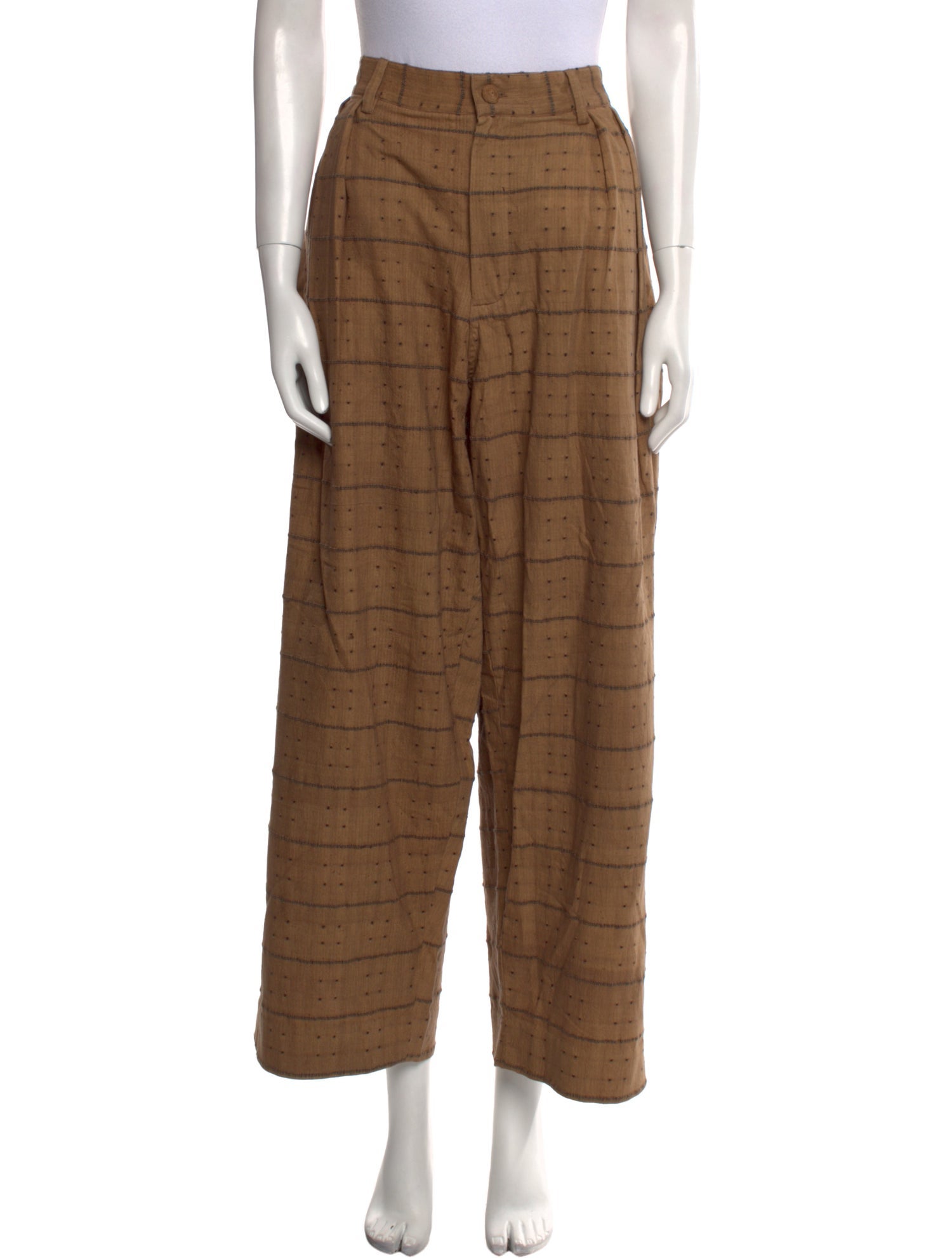 11.11 / eleven eleven Plaid Print Wide Leg Pants w/ Tags