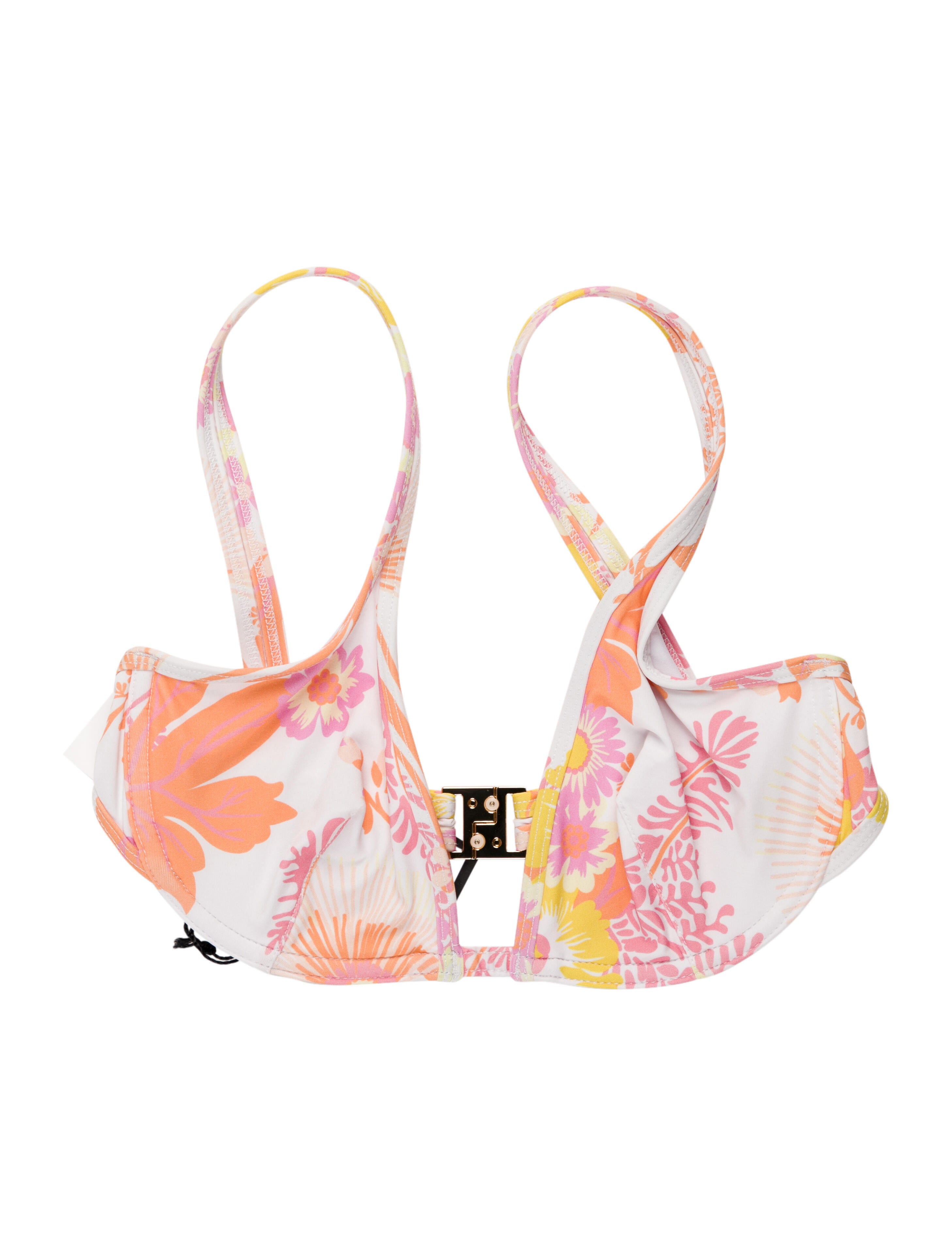 Ephemera Floral Print Top w/ Tags Yellow Swimwear, Clothing EPH20208 The RealReal