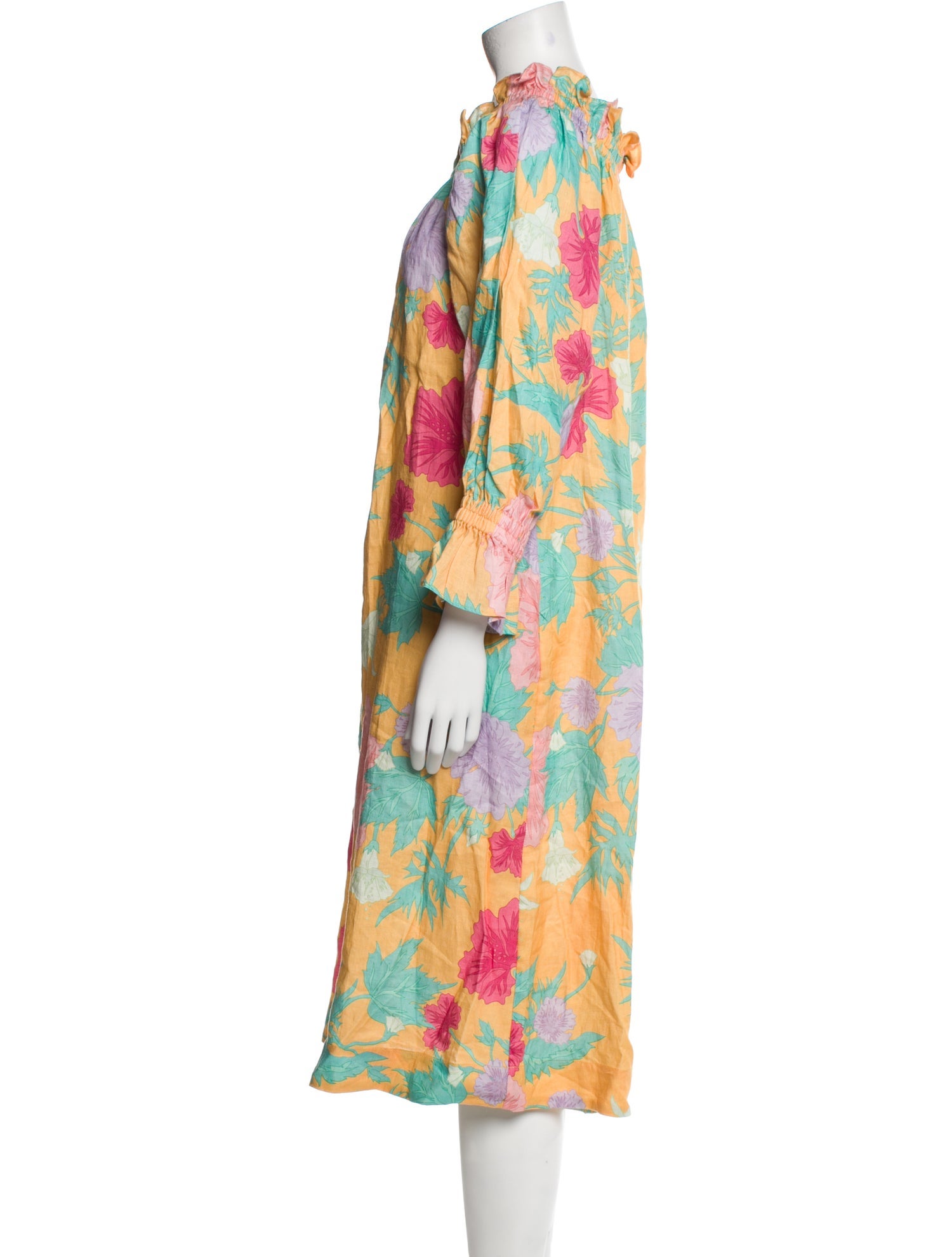 Ephemera Linen Midi Length Dress