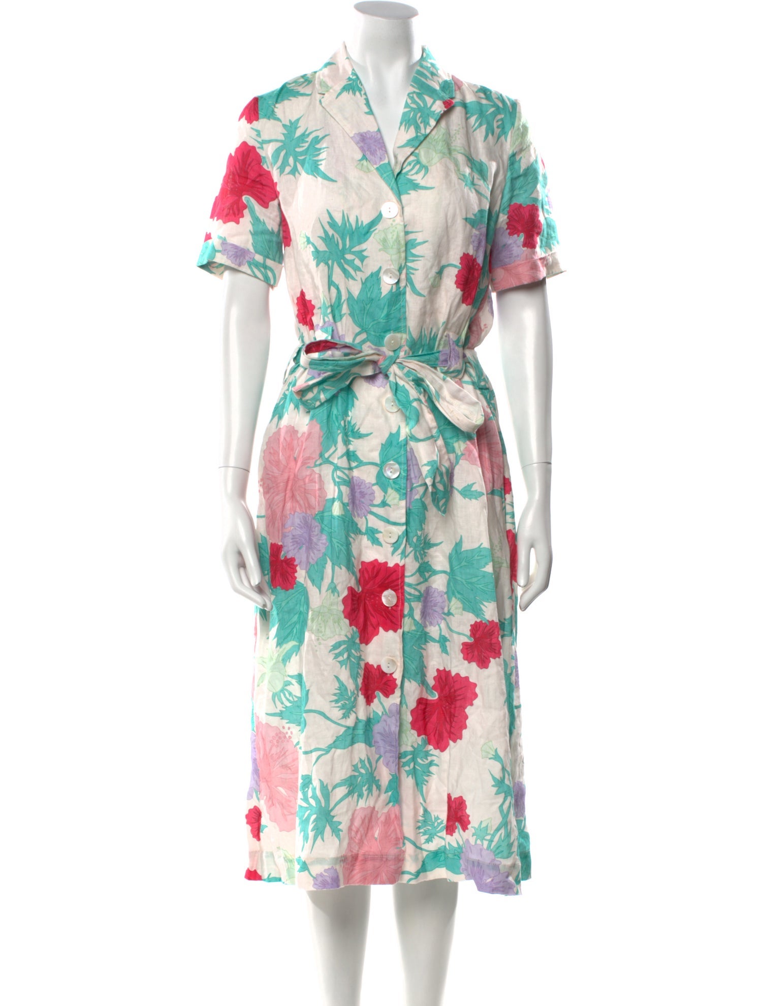 Ephemera Linen Midi Length Dress