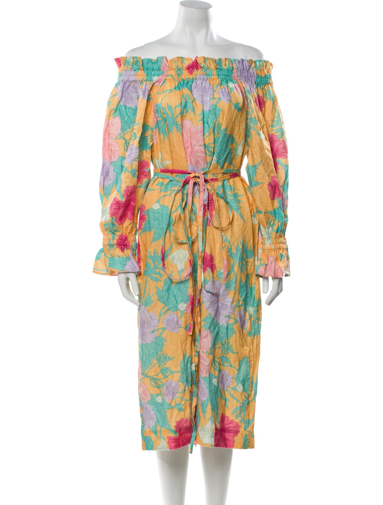 Ephemera Linen Midi Length Dress w/ Tags