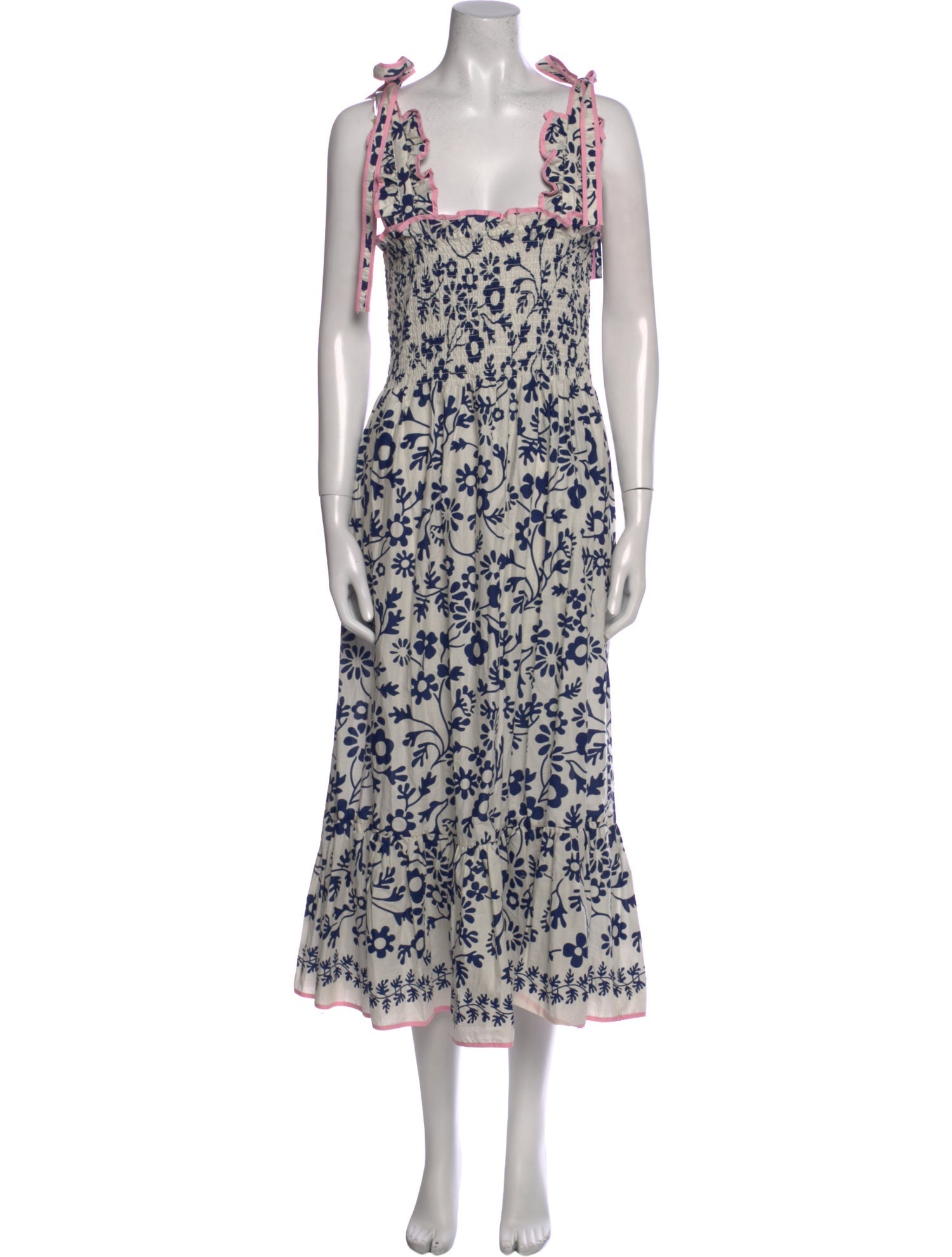 Ephemera Floral Print Long Dress