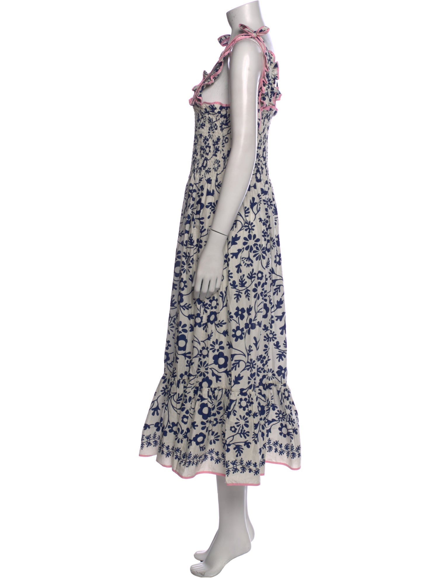Ephemera Floral Print Long Dress
