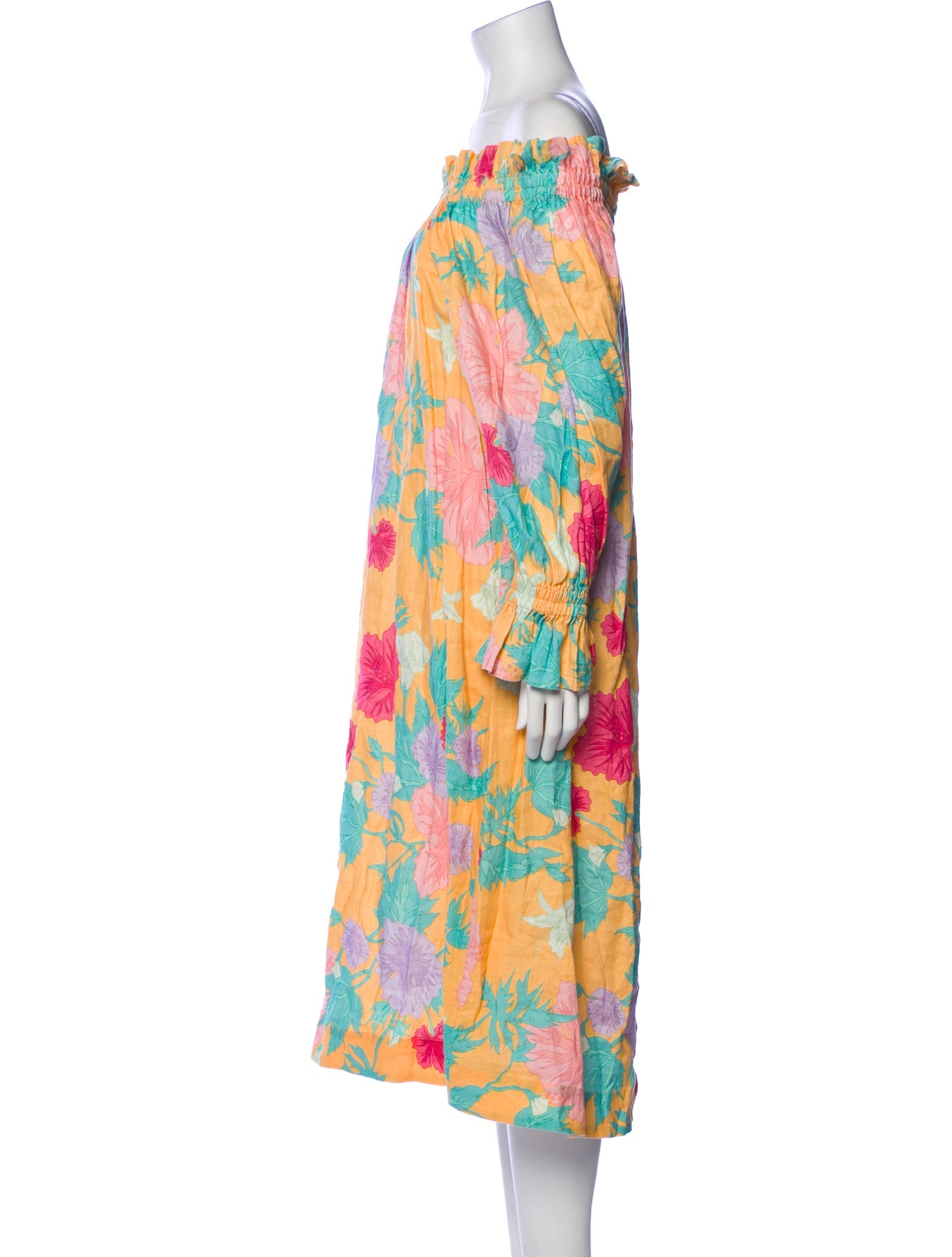 Ephemera Linen Midi Length Dress