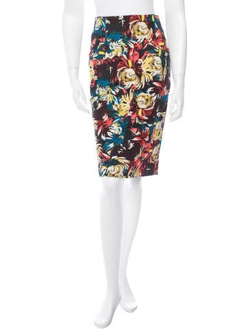 Erdem Frida Floral Print Skirt