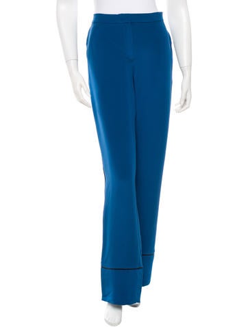 Erdem Silk Wide-Leg Pants