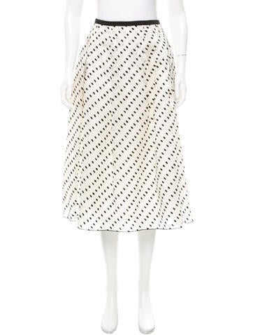 Erdem Silk Midi Skirt