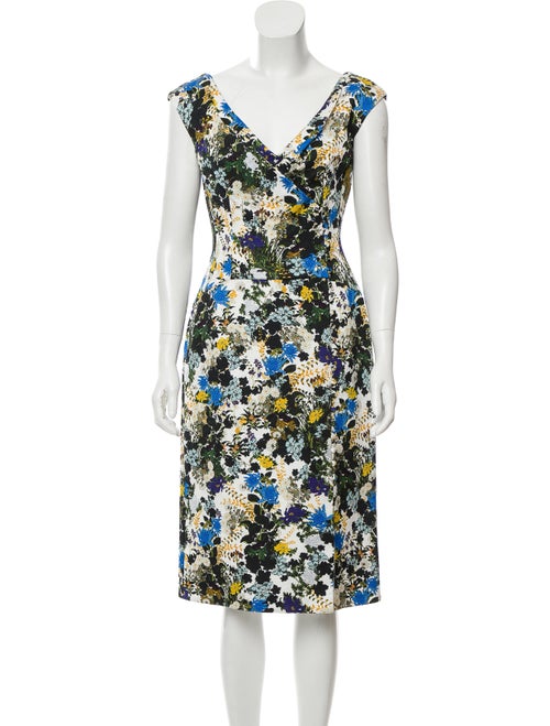 Erdem Floral Midi Dress green