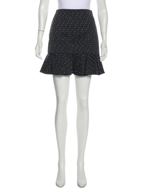 Erdem Pleated Mini Skirt Black