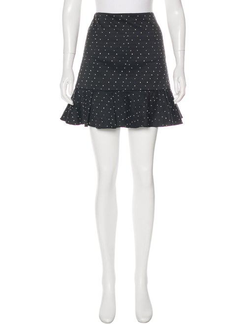 Erdem Swiss Dot Flute Skirt Black