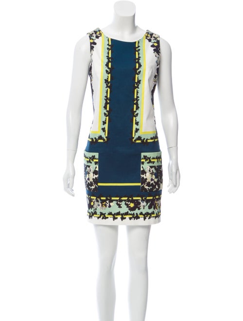 Erdem Sleeveless Printed Mini Dress White
