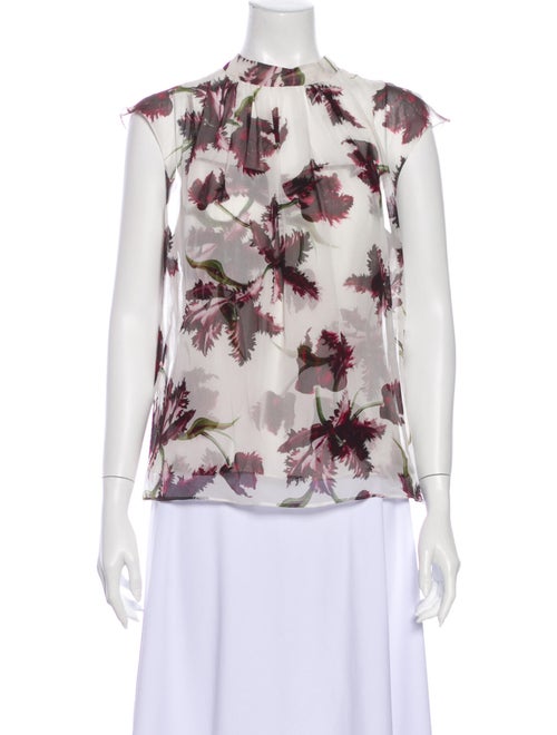 Erdem Silk Floral Print Blouse