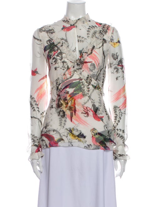 Erdem Carrera Silk Blouse White