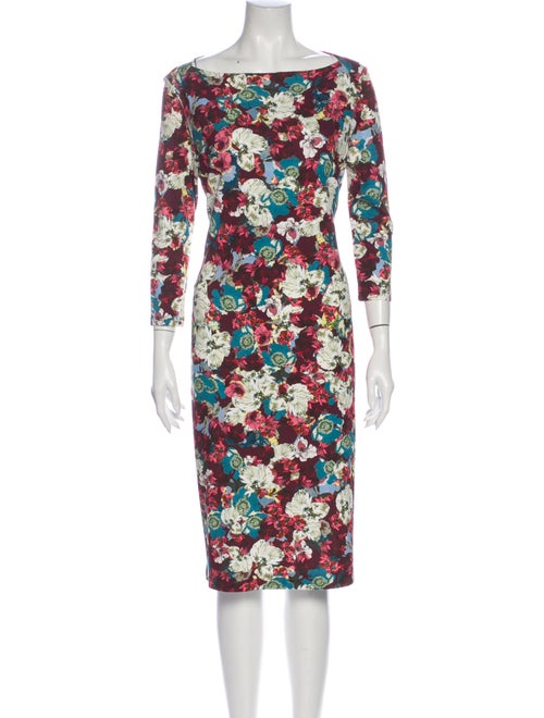 Erdem Floral Print Midi Length Dress w/ Tags