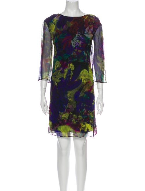 Erdem Silk Dress Purple