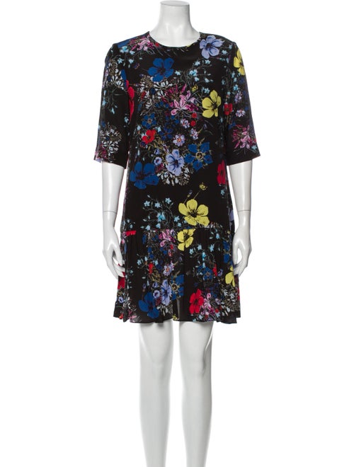 Erdem Silk Mini Dress Black