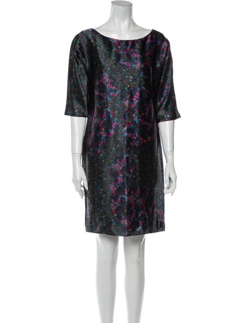 Erdem Silk Mini Dress Green