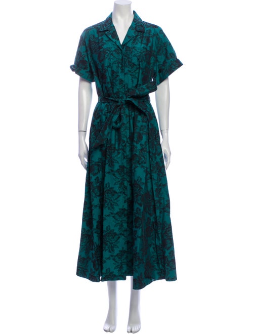 Erdem Floral Print Long Dress
