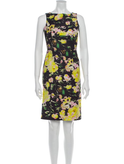 Erdem Floral Print Mini Dress Black
