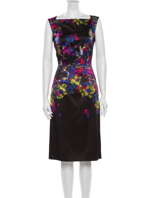Erdem Silk Midi Length Dress Black