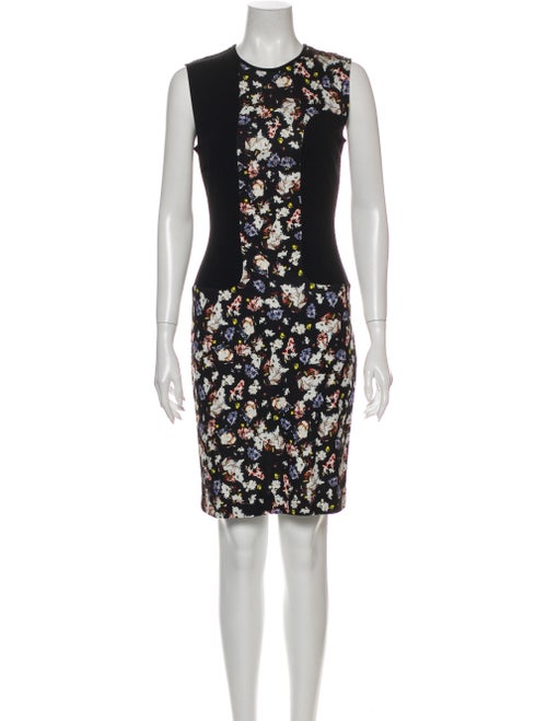 Erdem Floral Print Knee-Length Dress Black