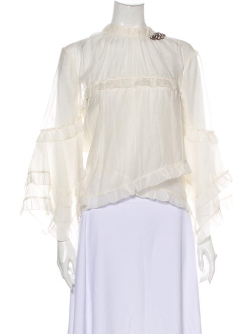Erdem Rexana Silk Blouse White