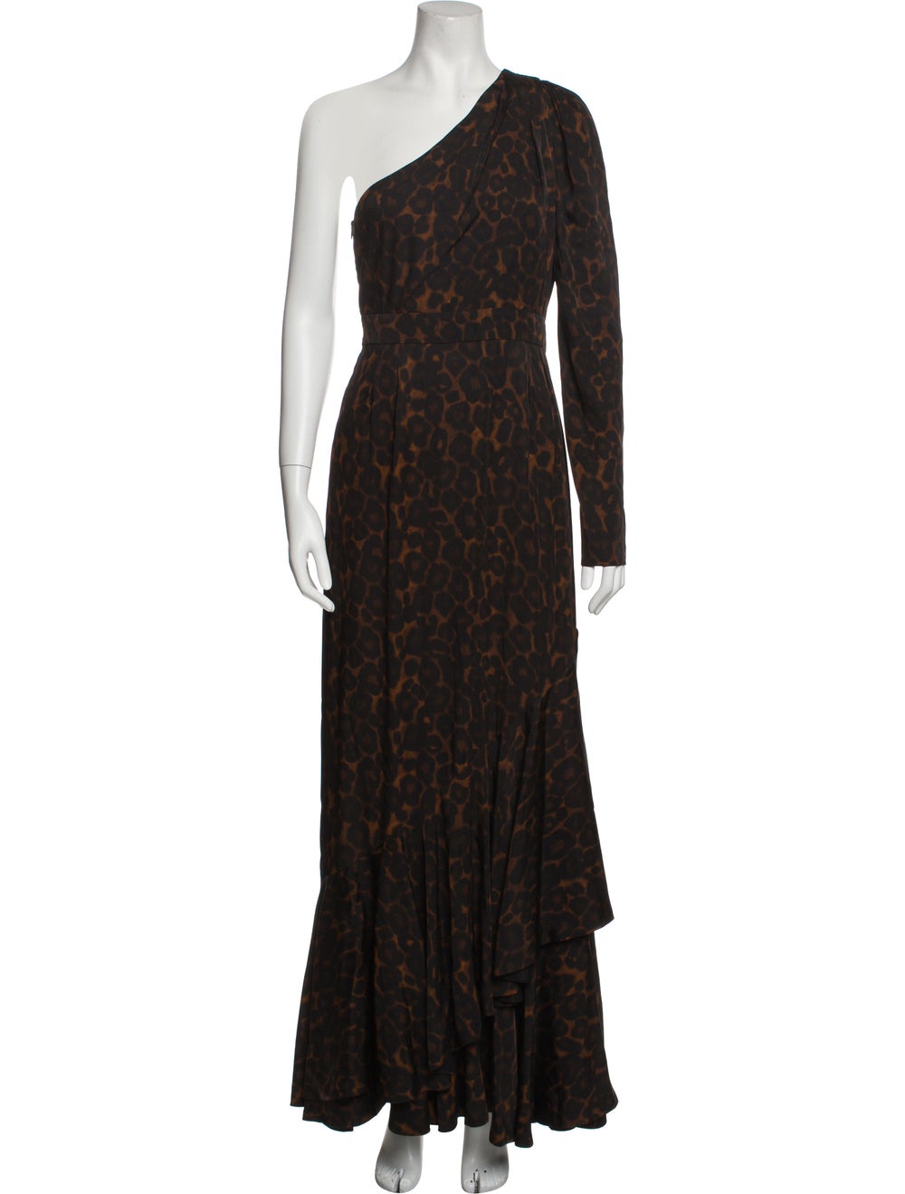Erdem Animal Print Long Dress - image 1