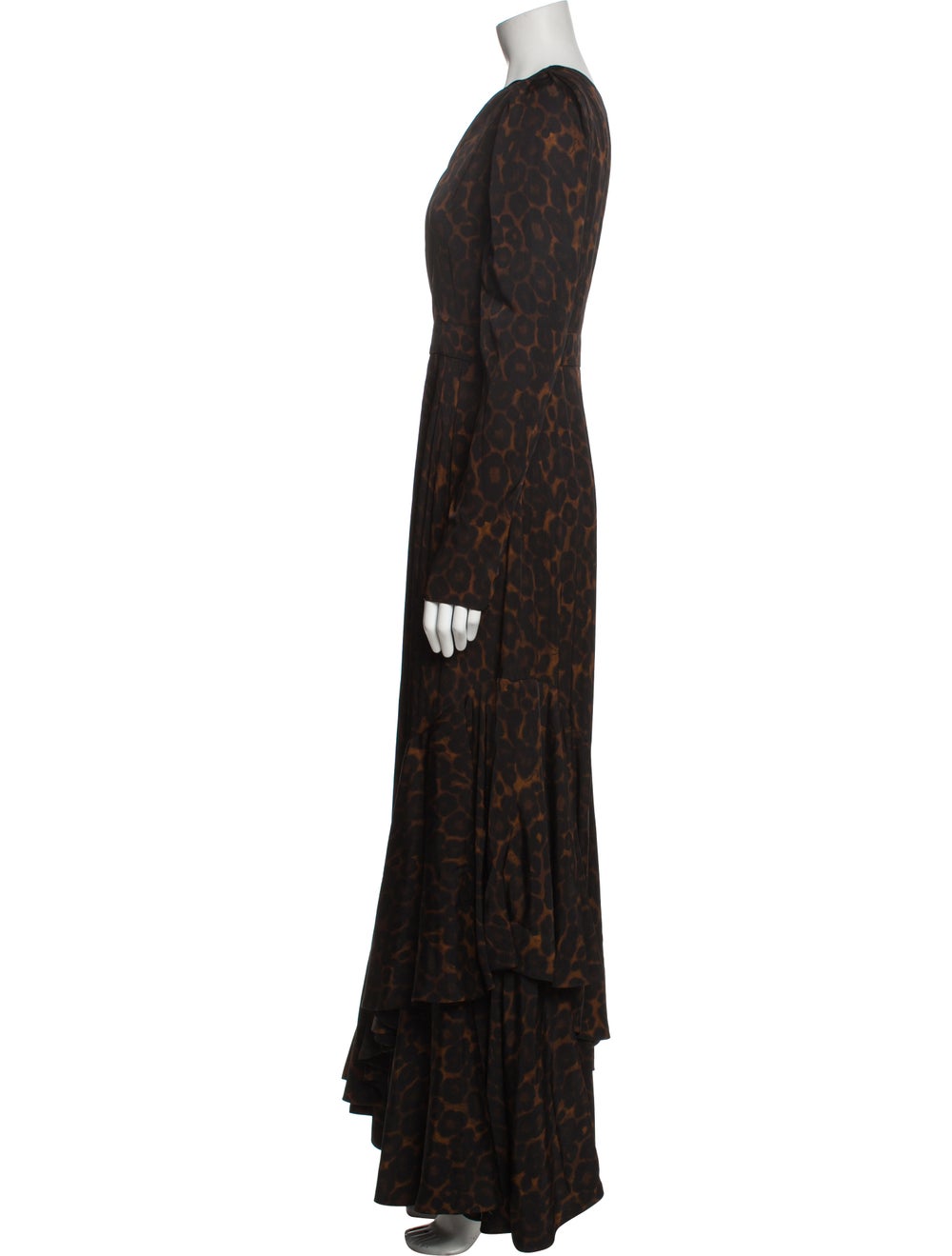 Erdem Animal Print Long Dress - image 2