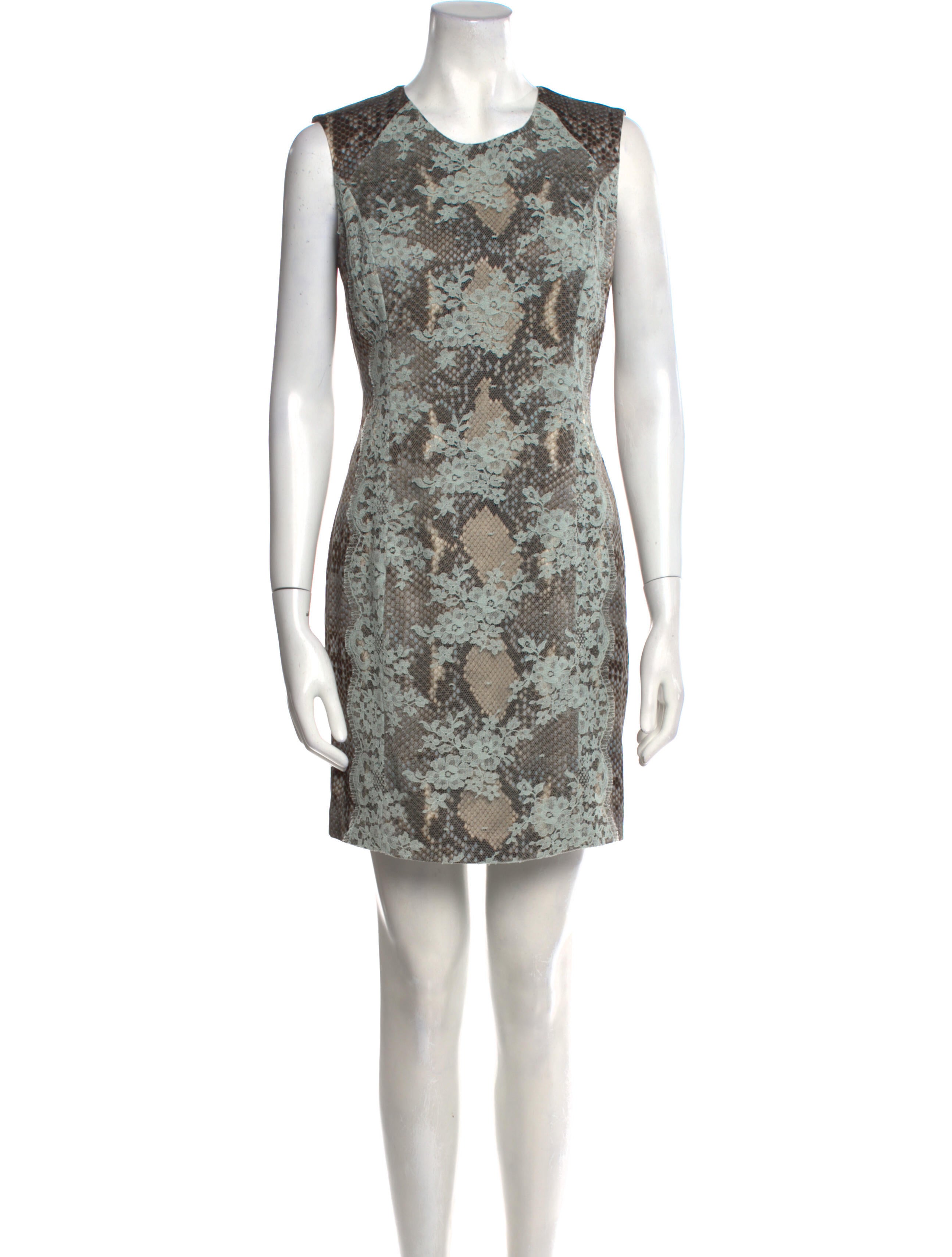 Erdem Animal Print Mini Dress
