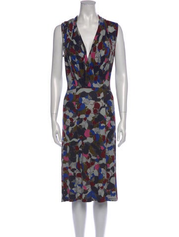 Erdem Dresses Floral Print Midi Length Dress Us4, UK8 | S