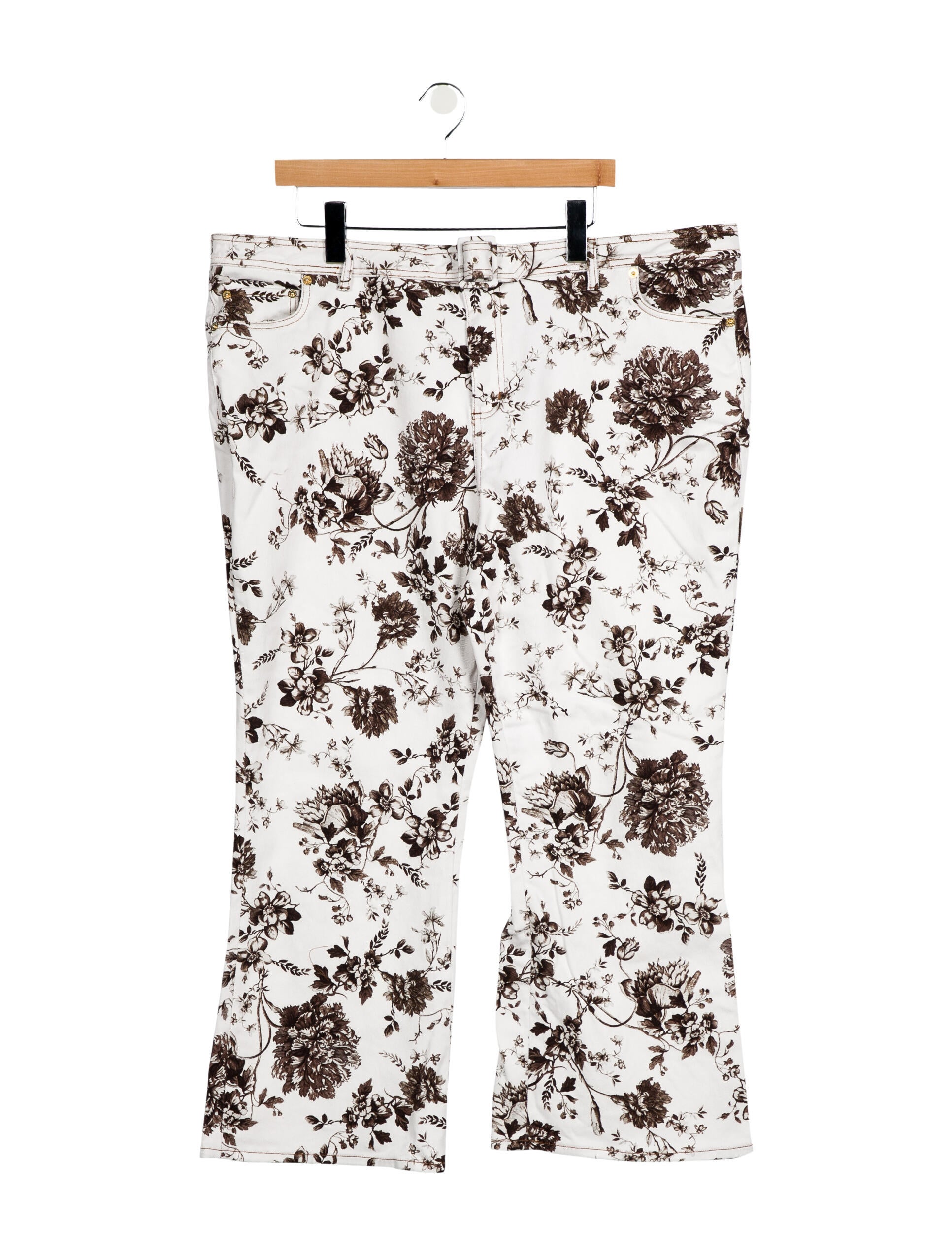 Erdem Floral Print Wide Leg Pants