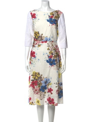Erdem Dresses Printed Midi Length Dress Us8, Uk12 | M