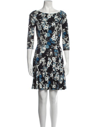 Erdem Floral Print Mini Dress