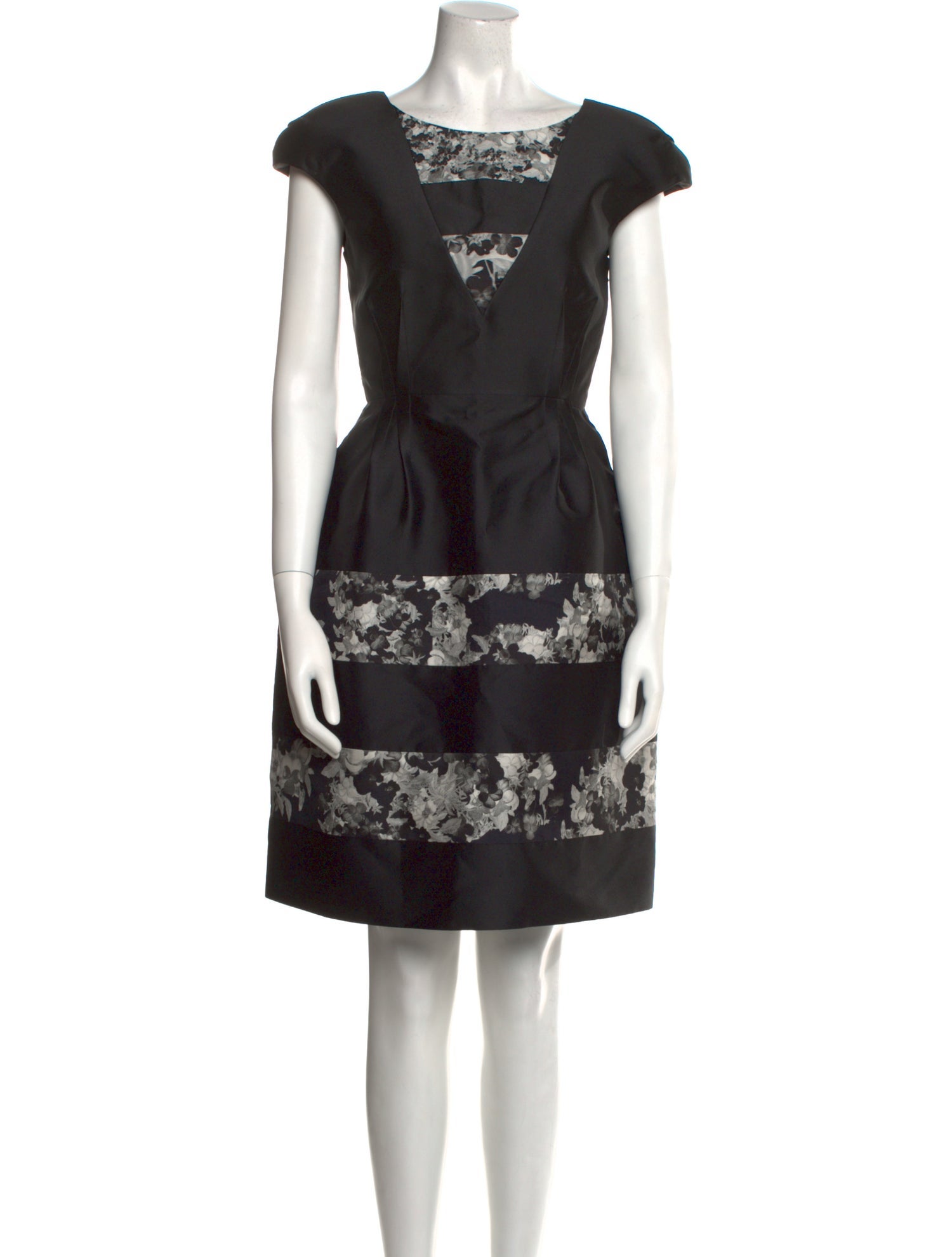 Erdem Floral Print Knee-Length Dress