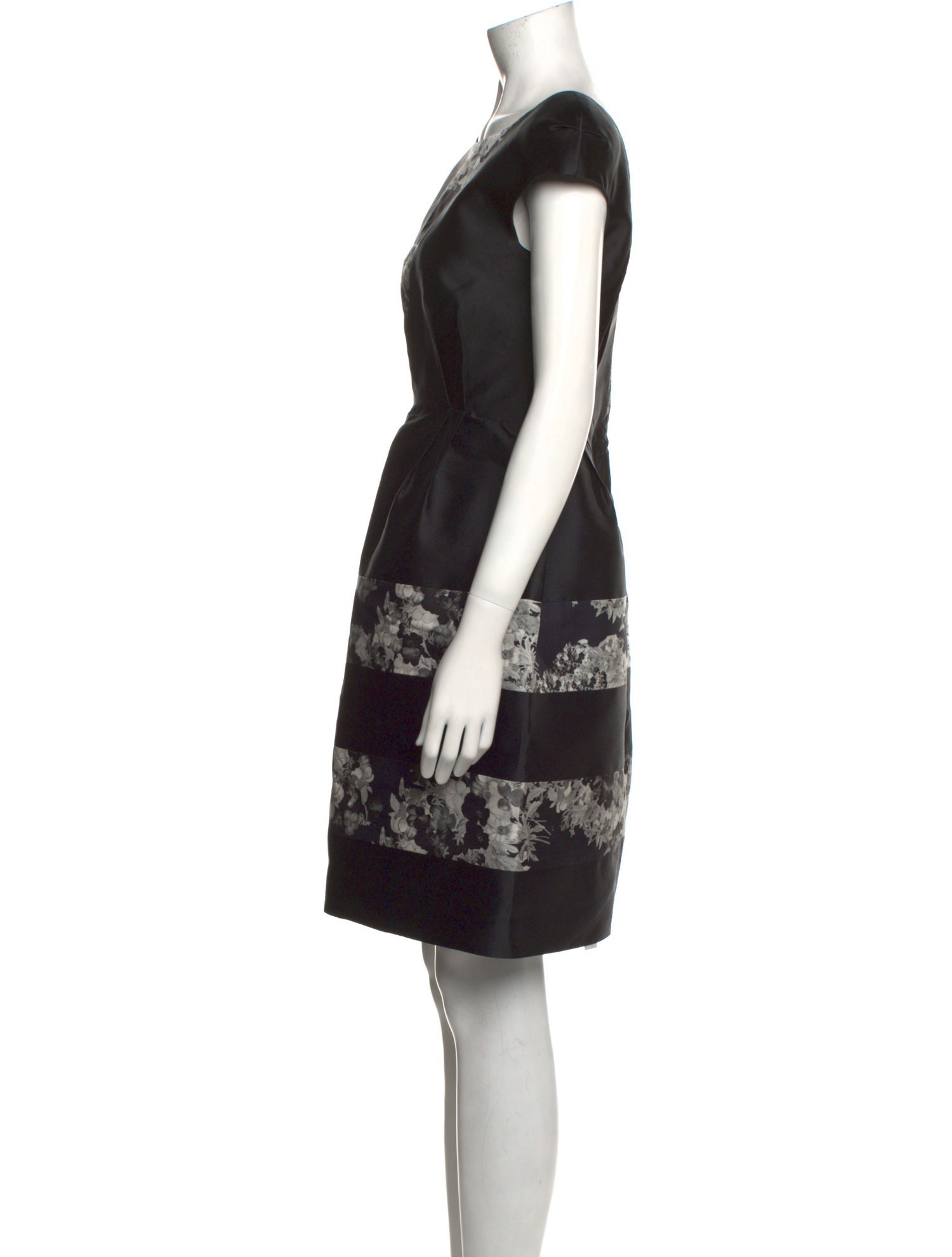 Erdem Floral Print Knee-Length Dress